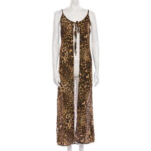 Meshki leopard print coverup